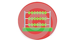 Educational Abacus, Counting Tool and Math Learning Aid, vector design Generative AI