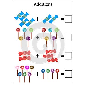 Educational Add maths worksheet for kids.