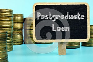 Educational concept meaning Postgraduate Loan with inscription on the page