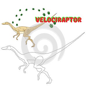 Educational game connect the dots to draw dinosaur photo