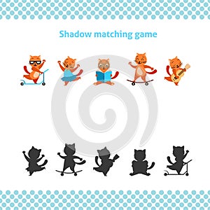 Educational game for toddlers with cartoon ginger cat.