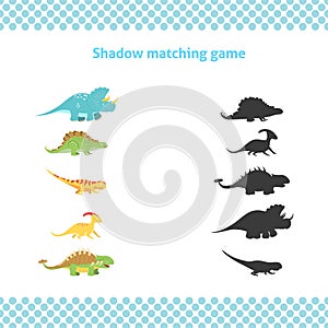 Educational game for toddlers with cute dinosaurs.