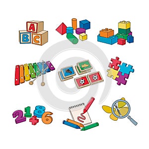 Educational games of letters, memory, geometry, music, numbers, etc.