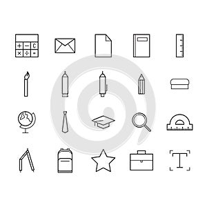 educational icons. Vector illustration decorative design