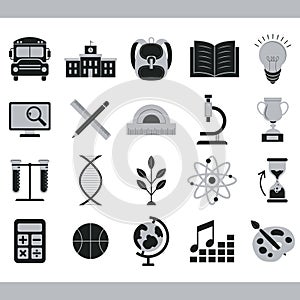 educational icons. Vector illustration decorative design