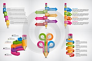 Educational Infographics template. Infographics for business presentations or information banner.