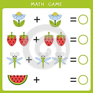 Educational math game for kids