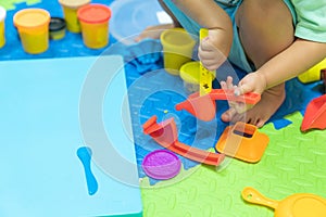 Educational play model toys for kid creative for toddlers concept.