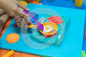 Educational play model toys for kid creative for toddlers concept.