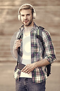 Educational technology use physical hardware software and educational theoretic. College education concept. College life