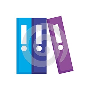 Stack of Three Colorful School Books Icon