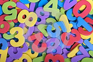 Educational toy. wooden toy. colorful numbers