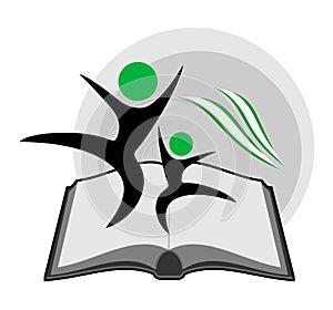 Educative book symbol