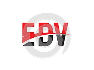 EDV Letter Initial Logo Design Vector Illustration