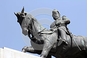 Edwards VII Rex imperator statue, Victoria Memorial, Kolkata