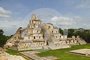 Mayan pyramids in Edzna campeche mexico III