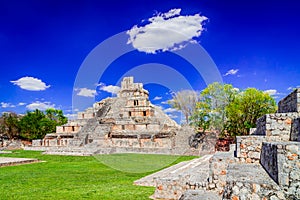 Edzna, Mexico - Maya ruins in Yucatan Peninsula photo