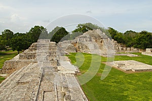 Mayan pyramids in Edzna campeche mexico V photo