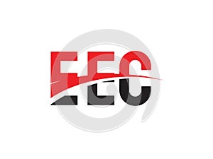 EEC Letter Initial Logo Design Vector Illustration photo