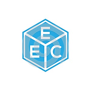 EEC letter logo design on black background. EEC creative initials letter logo concept. EEC letter design photo