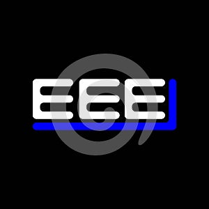 EEE letter logo creative design with vector graphic, EEE photo