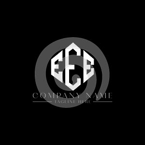 EEE letter logo design with polygon shape. EEE polygon and cube shape logo design. EEE hexagon vector logo template white and