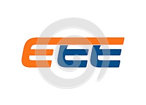 EEE letter logo design vector photo