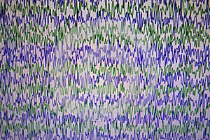 EEG or electroencephalography on monitor, close up. Brain waves, medicine research photo