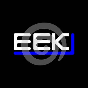 EEK letter logo creative design with vector graphic, EEK