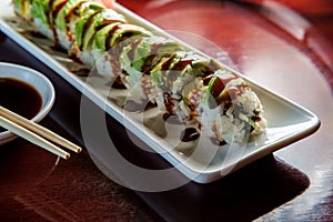 Eel Avacado Dragon Roll