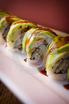 Eel Avacado Dragon Roll