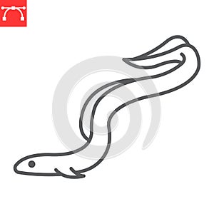 Eel line icon