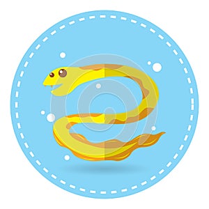 eel. Vector illustration decorative design