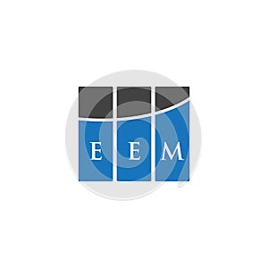 EEM letter logo design on WHITE background. EEM creative initials letter logo concept. EEM letter design