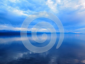 Eerie Blue Calm Waters