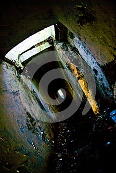 Eerie catacombs photo