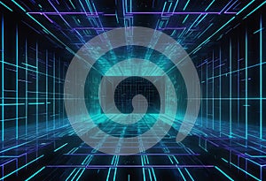 In the eerie darkwave-driven matrix system of a digital anime