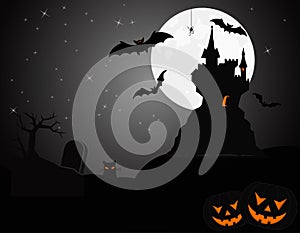 Eerie Halloween Vector Wallpaper