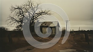 Eerie Polaroid: Abandoned South African House On Dirt Road