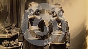 Eerie Relics of the Past: 19th Century Children in Gas Masks
