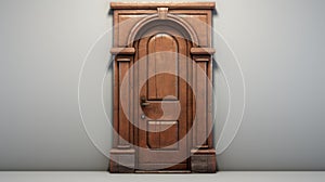 Eerily Realistic 3d Door Model With Rustic Texture