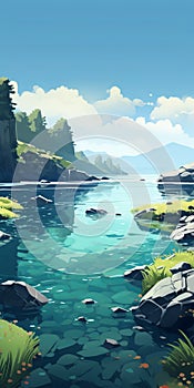 Eerily Realistic Anime Scenery: A Lagoon Masterpiece Inspired By Atey Ghailan