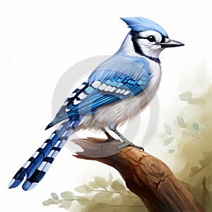 Eerily Realistic Blue Jay Illustration By Ayahuang