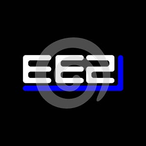 EEZ letter logo creative design with vector graphic, EEZ go