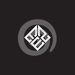 EEZ letter logo design on black background. EEZ creative initials letter logo concept. EEZ letter design