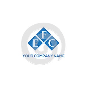 EFC letter logo design on BLACK background. EFC creative initials letter logo concept. EFC letter design.EFC letter logo design on photo