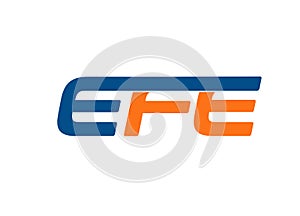 EFE letter logo design vector