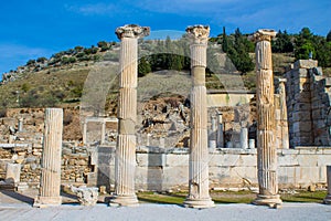Efes or Ephesus ancient city in Turkey, antique Greece