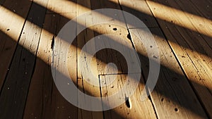 The effect of light and shadow enhances the rustic feel of the scene