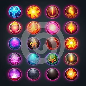 effect magic sphere game ai generated